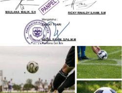 Besok Senin 5 Agustus Tanding Sepak Bola Piala HUT RI Kecamatan Toari di Mulai, Ini Daftarnya