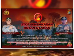 Tegas!!! Kapolsek Watubangga Himbau Stop Pembakaran Hutan & Lahan, Bisa di Pidana Penjara