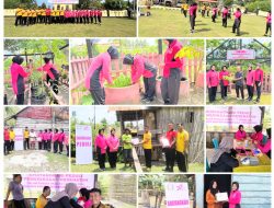 Peringati HKGB ke-72, Bhayangkari Ranting Polsek Watubangga Gelar Tiga Kegiatan dan Bakti Sosial