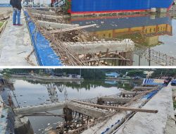 Belum Diresmikan Sudah Ambruk, Proyek Tambat Labuh Kendari di Sorot GMBI Sultra