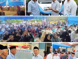 Di Kecamatan Toari, Safari Ramadhan 1446 H-2025 M, Bupati Kolaka Serahkan Ambulance dan Bagikan Sembako