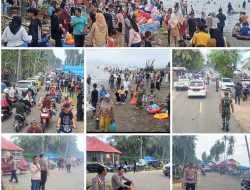 Ribuan Pengunjung Wisata Lebaran Ketupat Kondusif, Kades Lamunde Apresiasi Kinerja TNI dan Polri