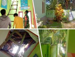 Akibat Karatan Tower Internet Desa Lakito Tak Berfungsi Patah Hingga Merusak Atap Kantor PKK