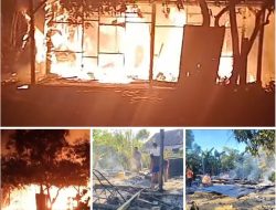 Kebakaran di Desa Langgosipi Watubangga, Satu Unit Rumah Rata Dengan Tanah