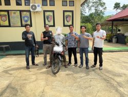 Sinergitas Polsek Wolo dan Polsek Poleang Barat Tangkap Pelaku Penggelapan Sepeda Motor