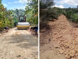 Realisasikan Usulan Warga, Pemdes Rahabite Tuntaskan Perkeasan Jalan Lingkungan Desa