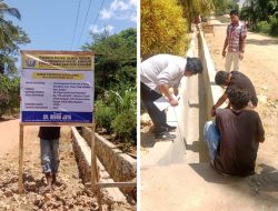 Usulan Pemdes Rahabite, Melalui Propinsi Drainase 181 Meter Tuntas di Kerjakan