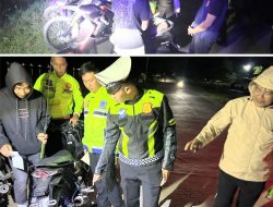 Gelar KRYD di Jln. By Pass, Polres Bombana Amankan 14 Unit Sepeda Motor Berknalpot Brong